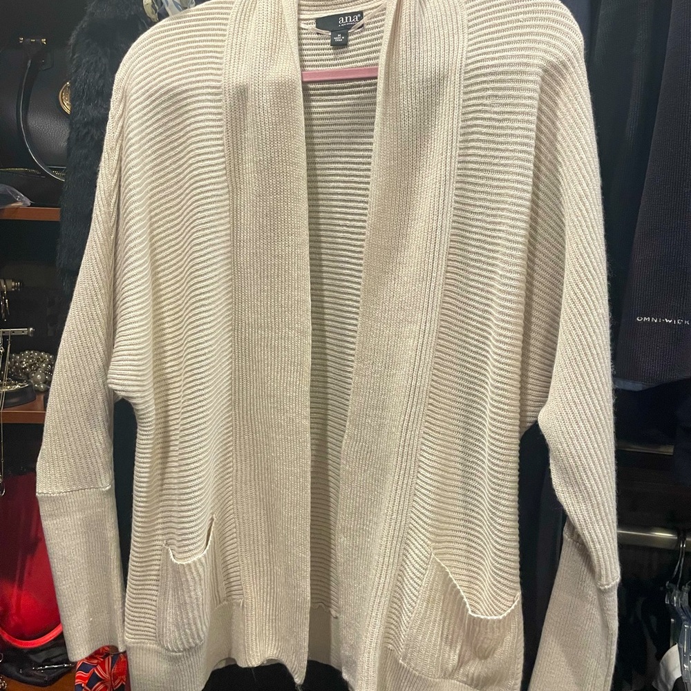 Sweater Cardigan, Light Taupe